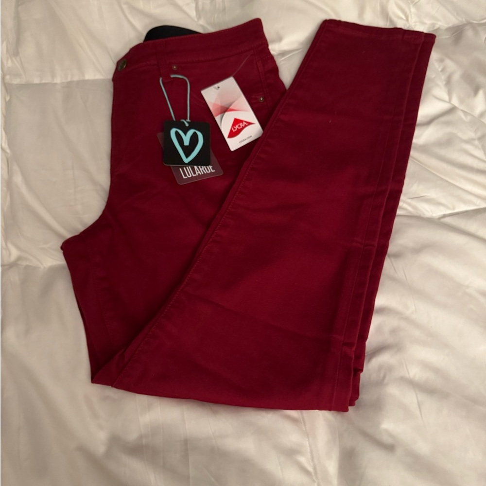 LulaRoe Wine Skinny Fit Denim Jeans